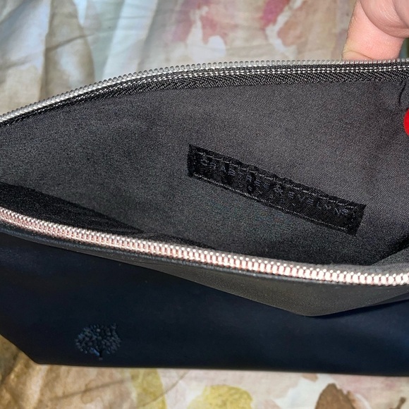 NWOT - Crabtree & Evelyn Black Fold-over Clutch w/ Tassel - Picture 3 of 4